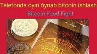 Bitcoin Food Fight oyin oynab pul ishlash boba dastur