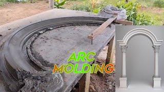 Easy making arc concrete molding /  Paggawa ng Arko ng Moldura na Semento / Amazing Technique