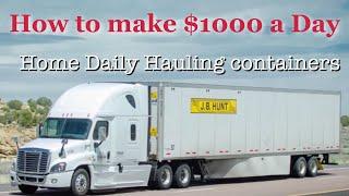 Lease under JB Hunt transport make $1000 a day Local