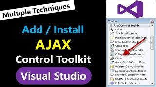 Download and Install AJAX Control Toolkit in Visual Studio | Add AJAX Controls in Toolbox