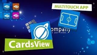 Interactive Digital Signage Software: MultiTouch App CardsView