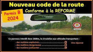 TEST Nouveau examen code de la route 2024 conforme à la nouvelle réforme  GRATUIT n°60