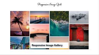 How To Create Responsive Image Gallery Using Html & Css | Responsive Image Grid | Coding With Nick