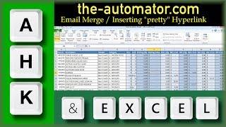 Excel & AutoHotkey-Excel Insert email hyperlink