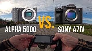 Old Sony Alpha 5000 Vs. Sony Alpha 7IV - POV Street Photography Picture Test