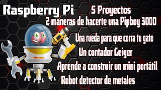 5 proyectos Raspberry Pi,Pipboy,rueda gato,contador Geiger,mini portátil,detector metales