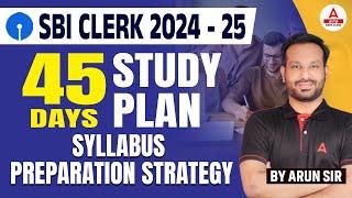 SBI Clerk Syllabus 2024 Tamil | SBI Clerk 45 Days Study Plan and Preparation Strategy for Beginners