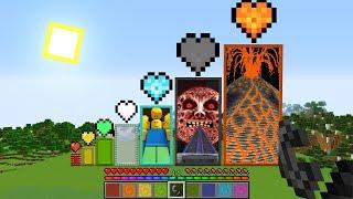 nether portals with different hearts in Minecraft leads to...?