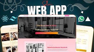 How to Build and Deploy a Responsive Salon Static Website with WhatsAppApi | React.js & Tailwind CSS