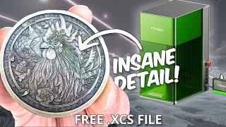 How to Emboss Coins with the xTool F1 Ultra! (Free XCS file / Step by Step)