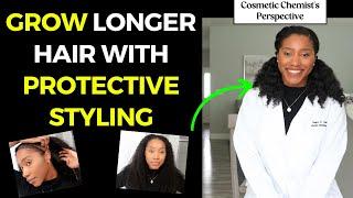 GROW LONGER HAIR Easily with Protective Styling Techniques!