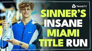 Jannik Sinner's INCREDIBLE Miami 2024 Highlight Reel ‍