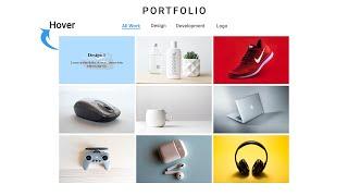 Responsive Portfolio Filterable Image Gallery Using HTML CSS & JavaScript