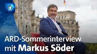 ARD-Sommerinterview mit Markus Söder, CSU-Vorsitzender