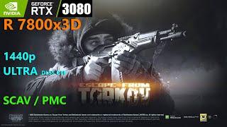 Escape From Tarkov RTX 3080 Ryzen 7 7800x3D 1440p Ultra, DLSS OFF