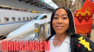 Tokyo to Kyoto Bullet Train First Class Shinkansen & Japan McDonalds Mukbang