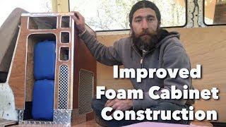 Foam Cabinet Prototype - Improvements on Building Foam Cabinets for Camper Van