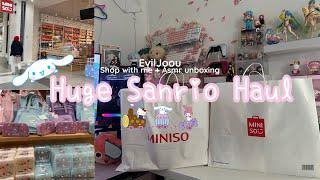 $320 Huge @miniso.official Sanrio Haul | cozy & aesthetic| ASMR unboxing