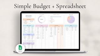 Simple Budget + Planner Spreadsheet for Google Sheets - Haye Ameri