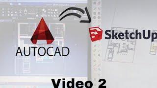 How To Import & Resize (Rescale) Autocad 2D plan Into Sketch up Pro