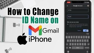 How To Change Gmail Id Name In Iphone | Change Gmail Username