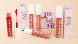 Bubblyskin Velvet Cream Tint Lip Swatches | LUNA