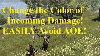 ESO Change Incoming Damage Colors! Avoid AOE Damage EASILY!