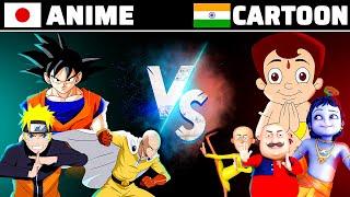 Japanese ANIME VS. Indian CARTOON | कौन है ज़्यादा मज़ेदार?