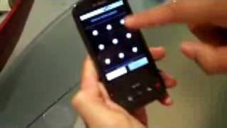 T-Mobile G1 Google Android phone - Gesture unlocking