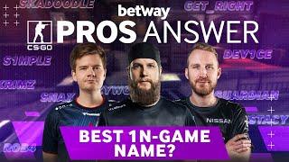 CS:GO Pros Answer: Which Pro has the Best In-Game Name?