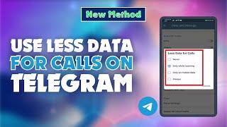 How to Use Less Data for Calls on Telegram  |  Skill Wave