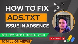 How To Fix Ads.txt File Issue In WordPress or Blogger 2023 | #adsense #wordpresstutorial