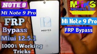 Xiaomi Redmi Note 9 Pro | Note 9 FRP Bypass MIUI 12.5.1 Without PC.Latest Update  October 2021 100%