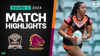 NRLW 2024 | Wests Tigers v Broncos | Match Highlights