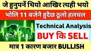 तयार रहनुस भाेलिकाे लागि-11 बजेनै हुदैछ हलचल | Share Market Nepal | Nepse Technical Analysis Today