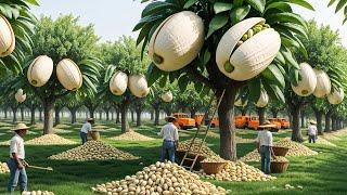 Pistachio Harvest Made SIMPLE With Modern Machinery Technology