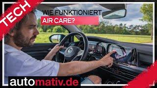 VW "Air Care" Climatronic: Wie funktioniert's? VW-Konzern-Technologie erklärt