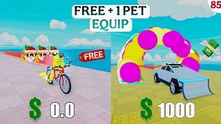 FREE +1 Pet Equip | Bike - Space Plow Car & Race Clicker Roblox #85