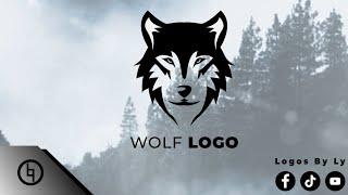 how to turn a wolf image into a logo design using inkscape | Speedart #Shorts