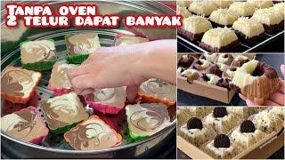 Tanpa oven, resep bolu kukus 2 telur, dapat banyak hasilnya lembut dan wangi