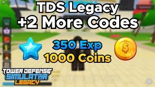 TDS Legacy +2 More Codes - Tower Defense Simulator Legacy