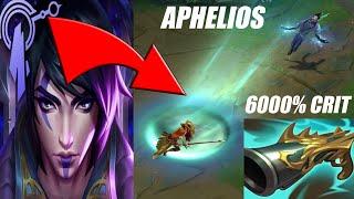 Aphelios EXE But I Have 60000 % CRIT CHANCE *NEW BUILD*