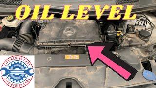 Mercedes Vito Diesel Engine Oil Level Dipstick Location