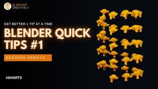 Blender Quick Tips No.1 | Blender Array Circles & Curves