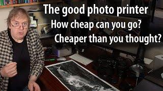 How cheap a printer can you get away with for good photo prints. When is quality too much work?