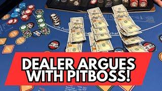 HEADS UP HOLD 'EM in LAS VEGAS! DEALER ARGUES WITH THE PITBOSS!?! HAPPY MEMORIAL DAY! ️