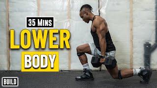 35 Mins Lowerbody Dumbbell Workout For Size & Strength Gains! | Build Muscle 16