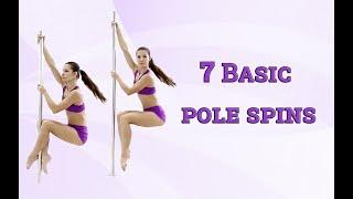 7 basic pole spins - pole spins for beginners