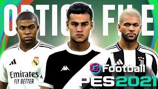 OPTION FILE PES 2021 + PATCH (JULHO/2024) | JANELA DE TRANSFERÊNCIAS E UNIFORMES 100% ATUALIZADOS !!