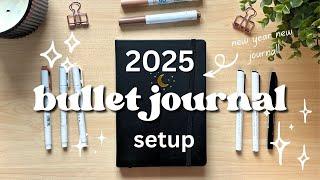 2025 BULLET JOURNAL SETUP  | simple + easy journal ideas